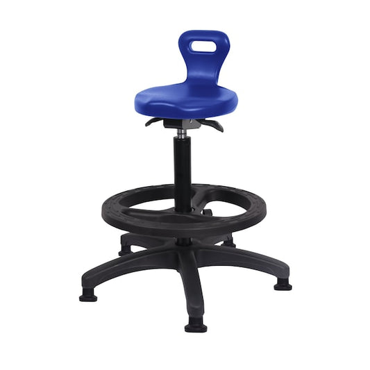 Blue Ridge Ergonomics PSTSS-RG-BF-RG Polyurethane Sit-Stand - Standing Height with Black Foot Ring