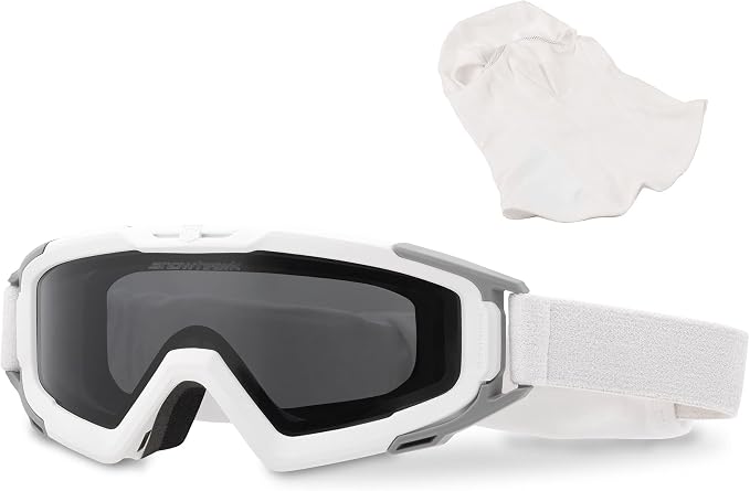 Revision Military 4-0100-0009 Snowhawk® Cold Weather Goggle System Smoke Basic Kit- With Gryphon Alpine Balaclava