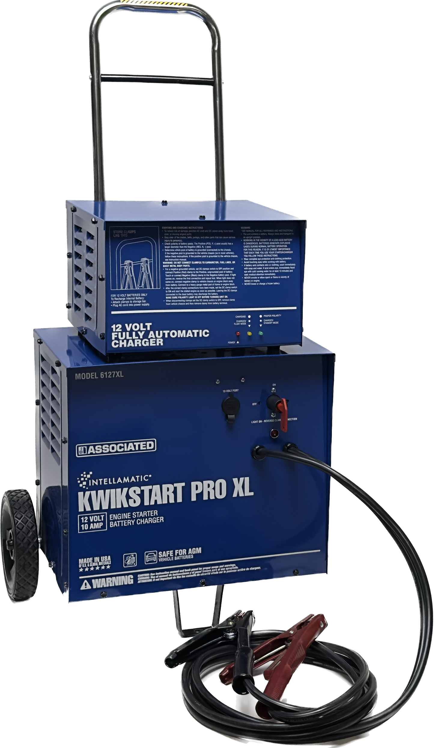 Associated Equipment 6127XL Kwik Start Pro Elite 12V 10A Automatic (Group 31 Batteries)