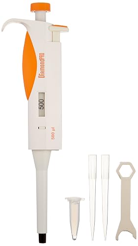 Globe Scientific 3312-500 Pipette Diamond PRO Fixed Volume 500uL Orange