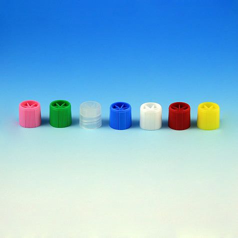 Globe Scientific 6136 Screw Cap for Sample Tubes with External Threads (#'s 6030-6059) Clear