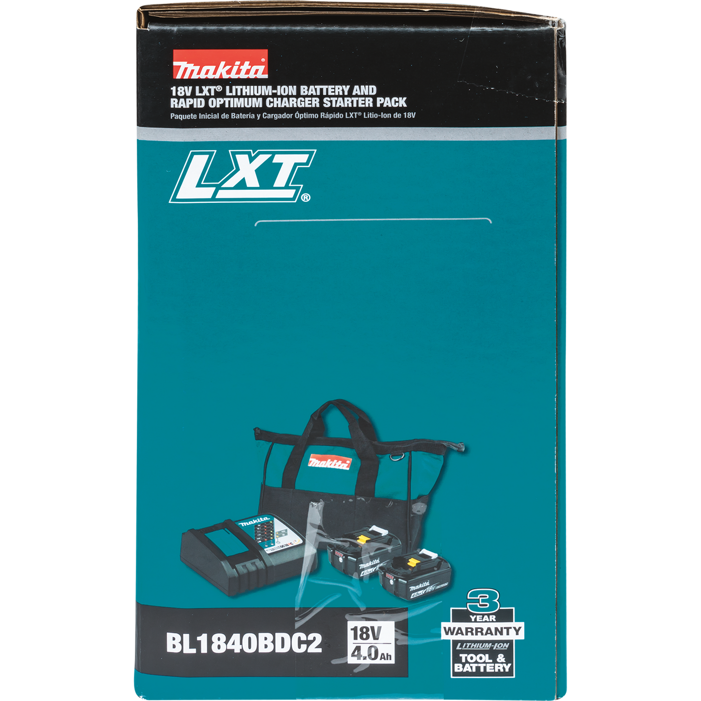 Makita BL1840BDC2 18V LXT® Lithium‘Ion Battery and Rapid Optimum Charger Starter Pack (4.0Ah)