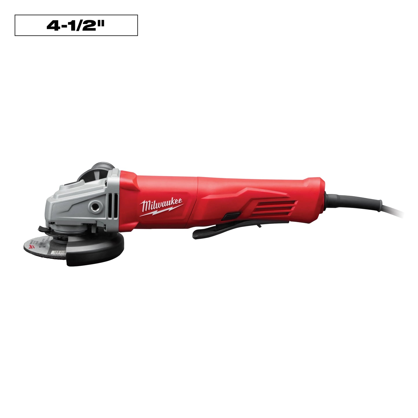 Milwaukee Tool 6142-31 11 Amp Corded 4-1/2 in. Small Angle Grinder Paddle No-lock, 1 EA