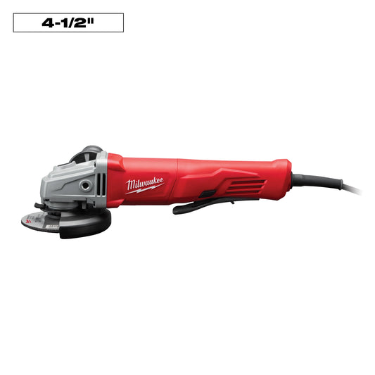 Milwaukee Tool 6142-31 11 Amp Corded 4-1/2 in. Small Angle Grinder Paddle No-lock, 1 EA