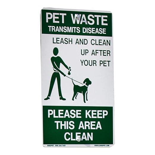 Dogipot 1203 Aluminum Dogipot® On-Leash Pet Sign