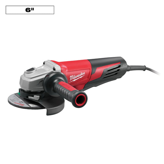 Milwaukee Tool 6161-30 13 Amp 6" Small Angle Grinder Paddle Lock-On Switch, 1 EA
