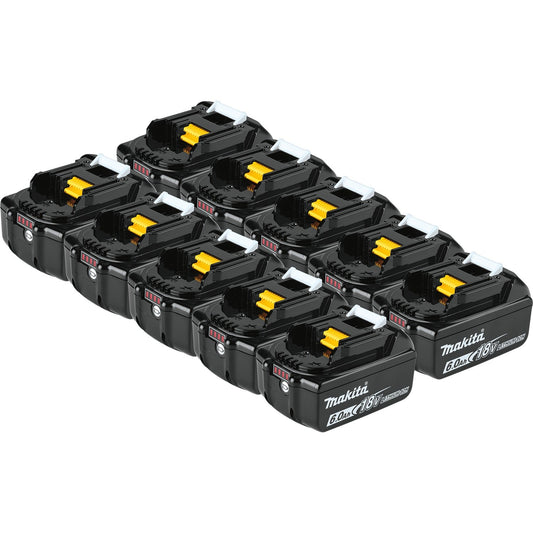 Makita BL1860B-10 18V LXT® Lithium‘Ion 6.0Ah Battery, 10/pk