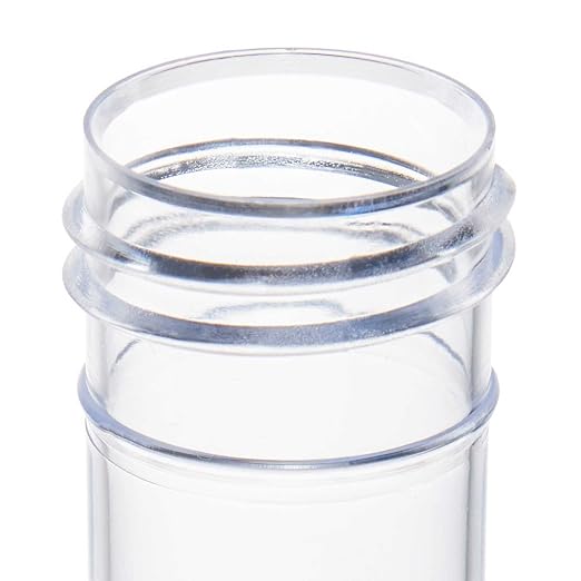 Globe Scientific 109217 Container Universal 30mL Attached Screwcap PS Conical Bottom Self-Standing 100/Bag 5 Bags/Unit