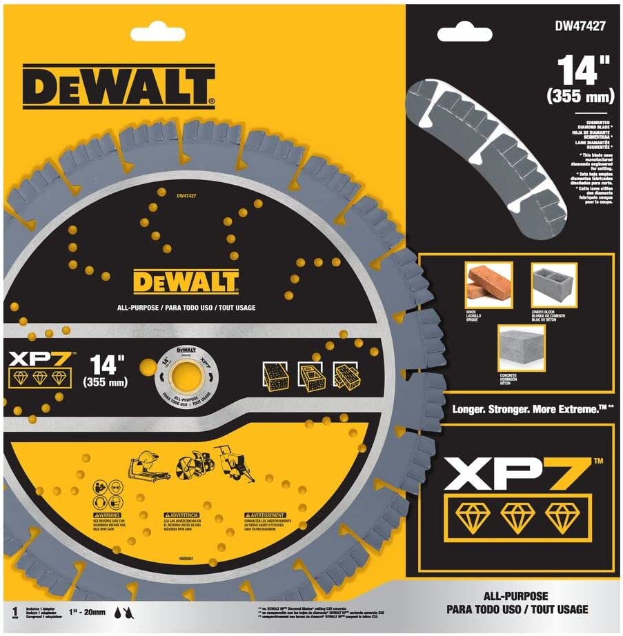 Dewalt DW47427 Xp7 All-Purpose Segmented Diamond Blades