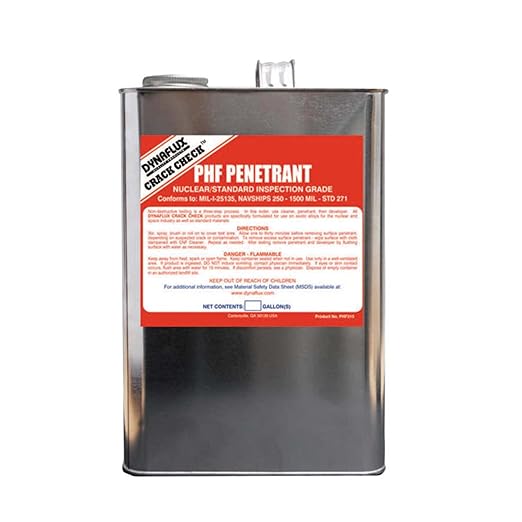 Dynaflux PHF315-4X1 Crack Check Penetrant (Case of 4 - 1 Gallons)