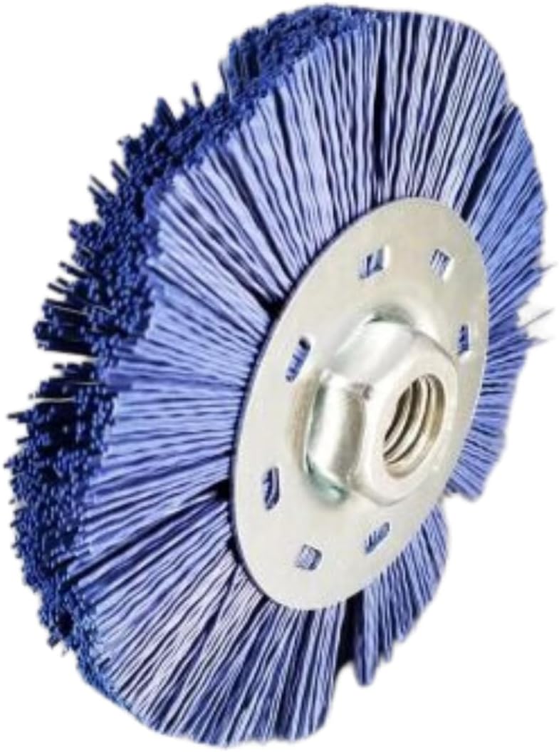 Dico 7200079 Brush with 5/8"-11 Thread, 4.5", Blue