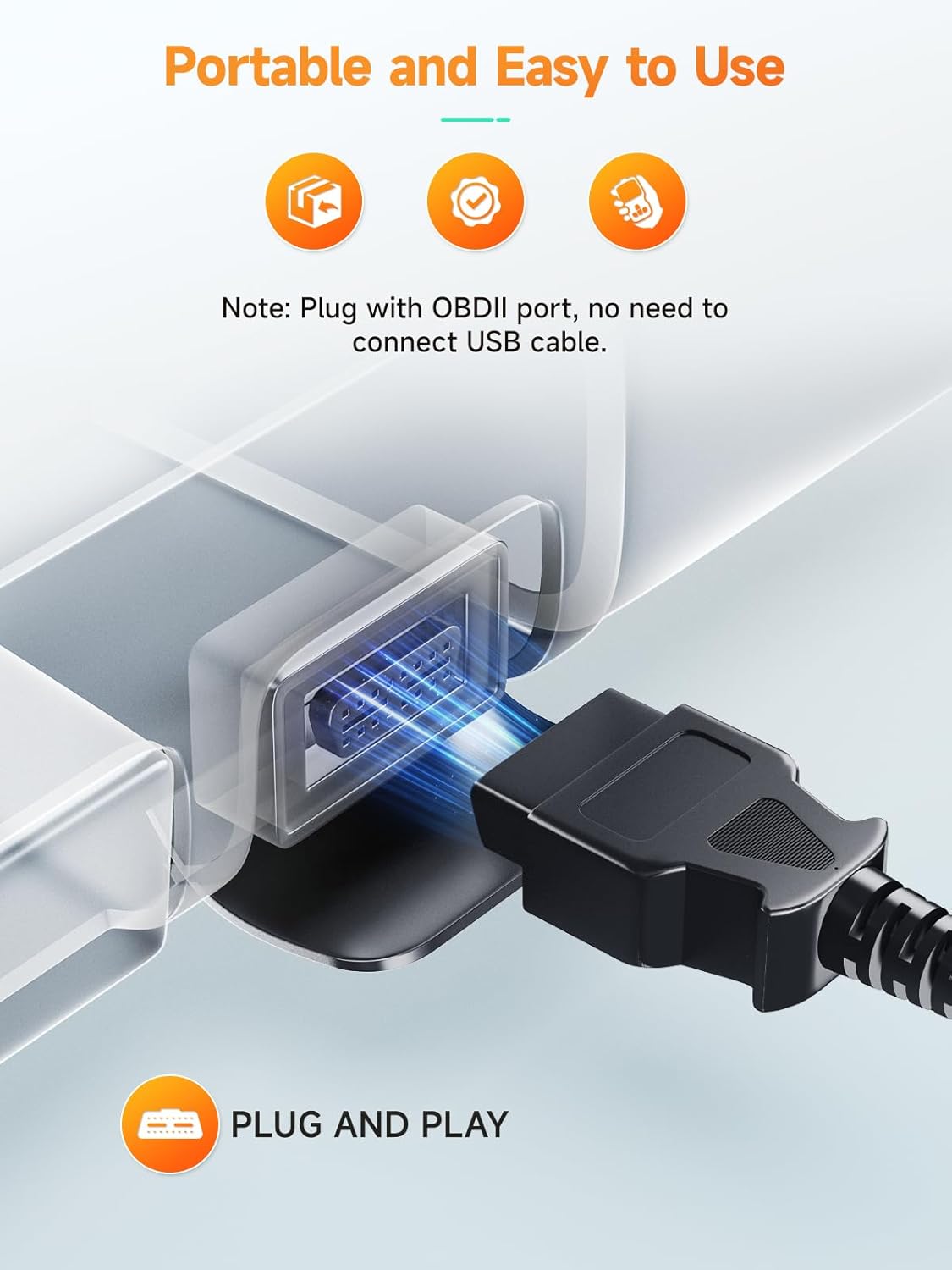 Ancel AD410 Bluetooth-Free OBD2 Code Reader & Enhanced Vehicle Diagnostic Scanner