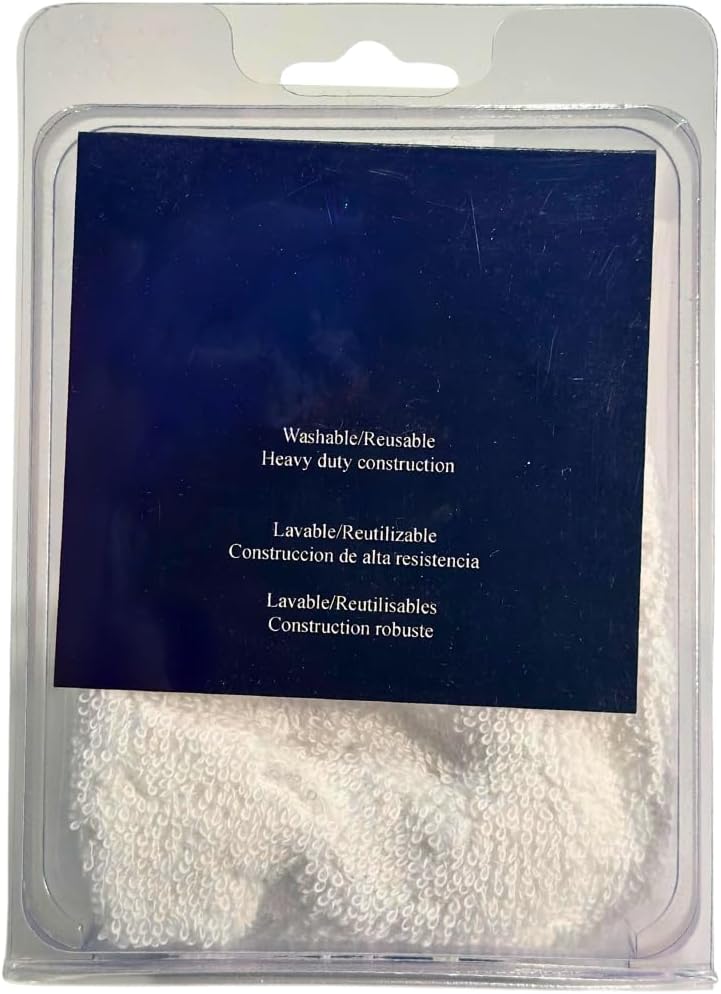 Dico 7420851 Elastic Edge Terrycloth Bonnet for Backing Pads, 7-8"