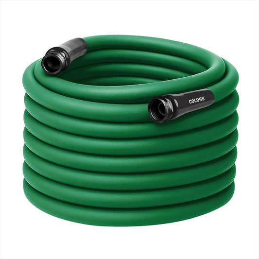 Colors HFZC5100GR-E Std Grip Garden Hose 5/8" x 100' 3/4" - 11 1/2 GHT Fittings, Forest Green