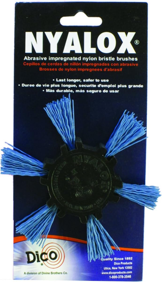 Dico 541-788-4 Nylox Flap Brush 4" 240 Grit, Blue