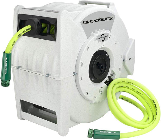 FlexZilla L8340FZ Pro Retractable Water Hose Reel with Levelwind™ Technology, 1/2" x 70'