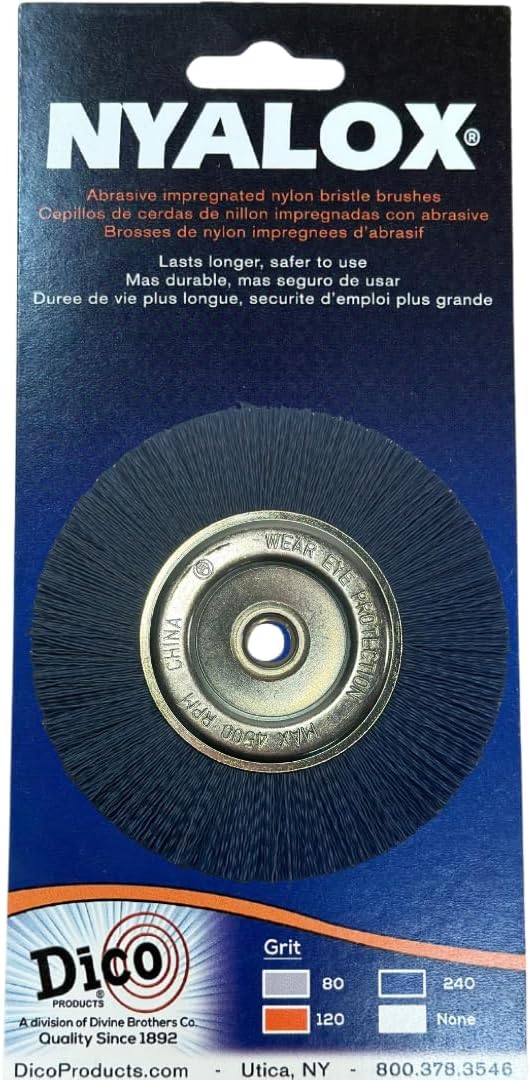 Dico 541-783-3 Nyalox Wheel Brush 3-Inch Blue 240 Grit
