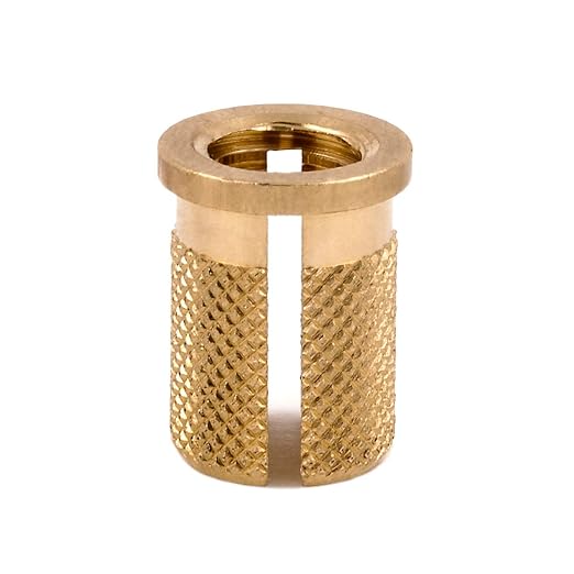 E-Z Press™ Threaded Insert for Plastic - Flanged - Stainless - 5/16-18 (Pack of 5)