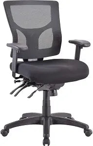 Lorell LLR62001101 Multifunctional Mesh Mid-back Executive Chair