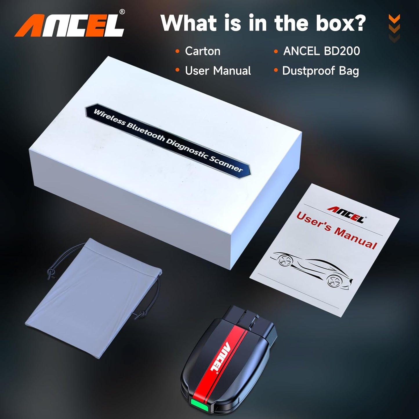 Ancel BD200 Bluetooth OBD2 Scanner & Android/iOS Diagnostic Tool