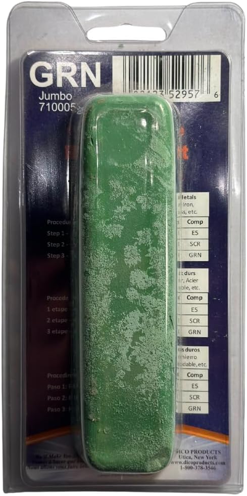 Dico 7100051 Green Rouge (Grn-J) Buffing Compound, Jumbo Size