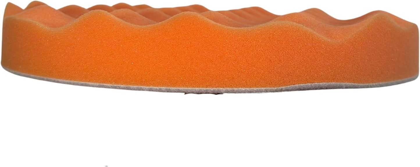 Dico 7474091 Orange Foam Waffle For Backing Pads, 7-8"