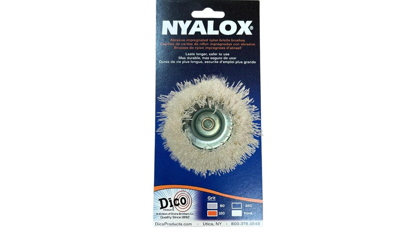 Dico 7200083 Nonabrasive Cup Brush, White, 2.5 inch