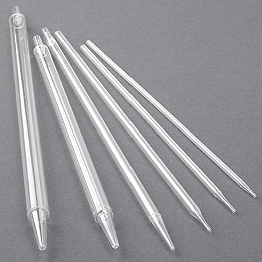 Globe Scientific 1838 Aspirating Pipette 5mL PS Standard Tip 342mm STERILE No Printing Individually Wrapped Paper/Plastic