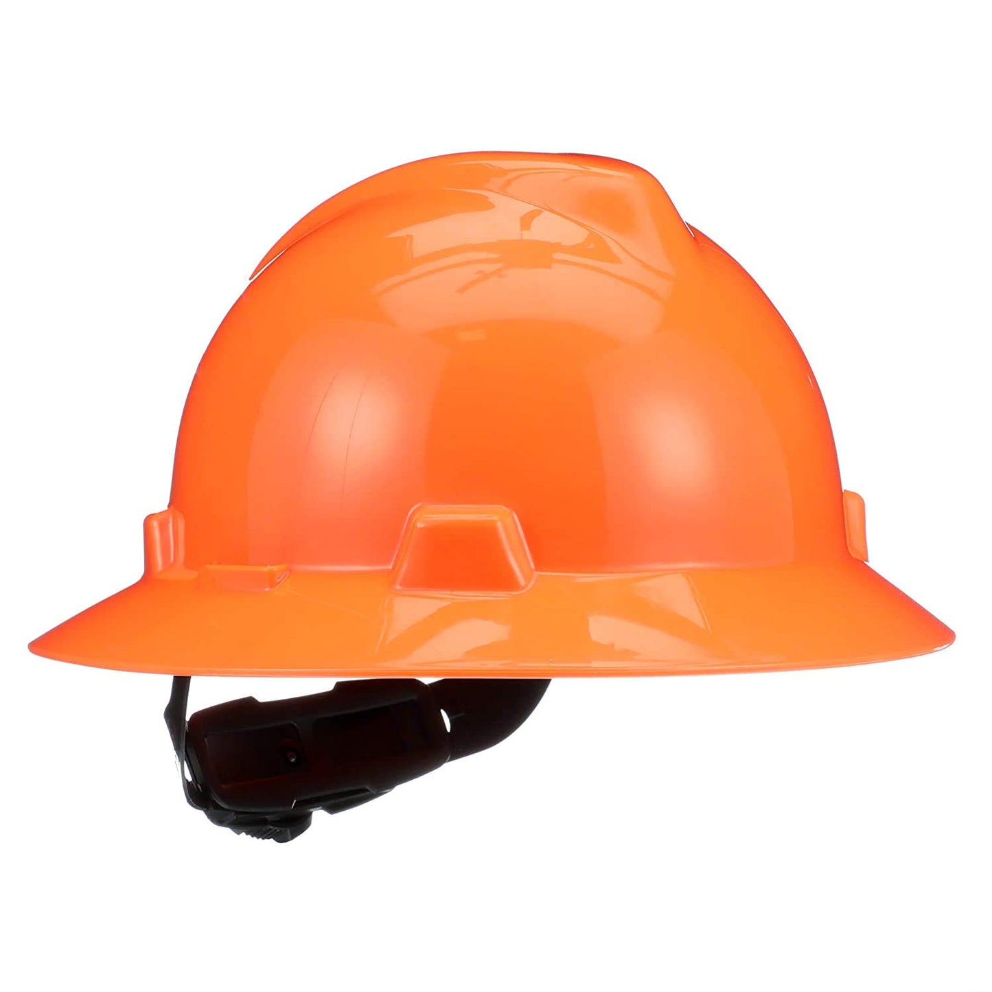 MSA 10021292 Fluorescent Orange V-Gard Hat W/Ratchet Suspensi