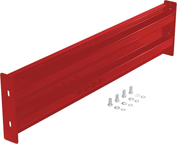 Vestil GR-F2R-BO-4-RD Bolt-On Style Guard Rail 4 Ft Red