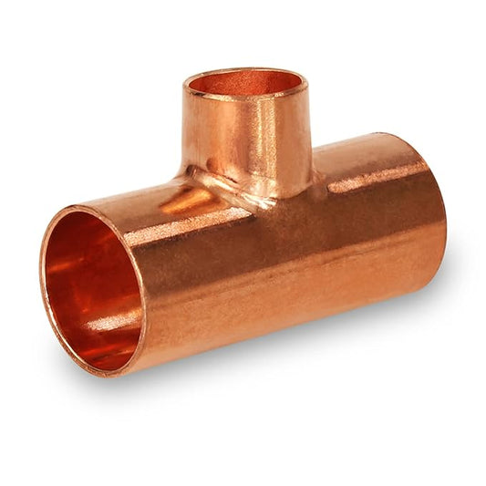 Everflow PCRT2012 2 x 1 x 1 Copper Tee, P x P x P, 2'' x 1'' x 1''