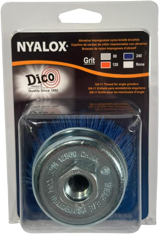 Dico 7200009 3" Diameter Power Brush, Blue