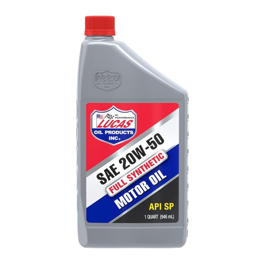 Lucas Oil 10054 Synthetic SAE 20W-50 API SP Motor Oil/Quart