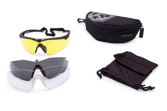 Revision Military 4-0152-0035 Stingerhawk® Eyewear System - Yellow Deluxe Kit (Large)