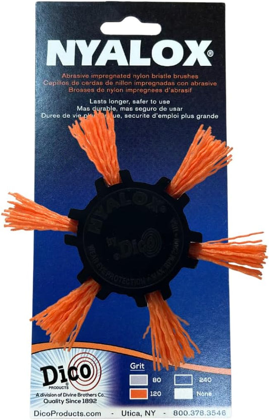 Dico 541-782-4 Nyalox Flap Brush 4-Inch Orange 120 Grit