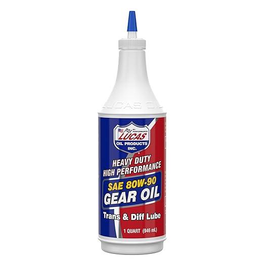 Lucas Oil 10043 SAE 80W-90 Gear Oil/Quart