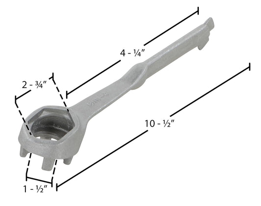 Vestil BNW-A Drum Bung Nut Wrench - Aluminum