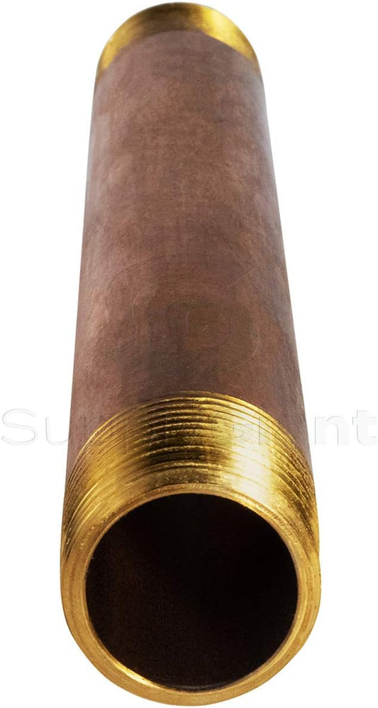 Everflow NPBR1080  1" x 8" Brass Nipple