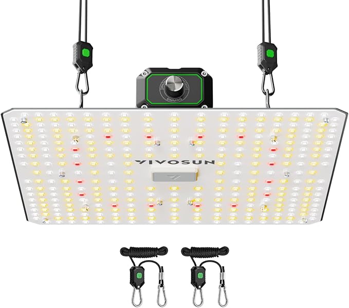 Vivosun LumaLight LED Grow Light, Full Spectrum Plant Light, 100W Smart Dimmable & High PPFD for Indoor Plants Seedling Vegetables Bloom