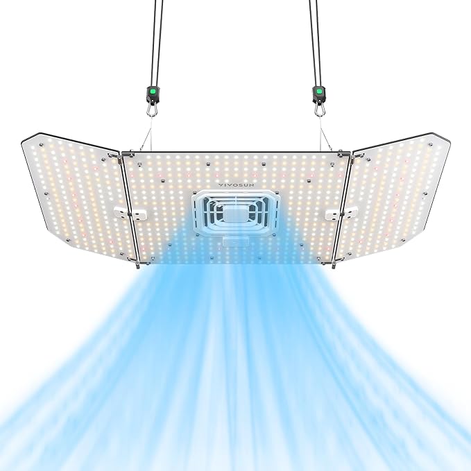 Vivosun AeroLight Wing AW200SE Full Spectrum LED Grow Light 200W, with Integrated Circulation Fan, Compatible with APP, 4 x 2 Ft. Coverage