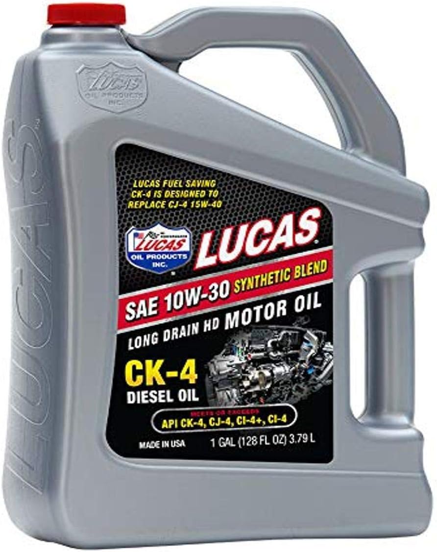 Lucas Oil 10282 Synthetic Blend SAE 10W-30 CK-4 Truck Oil/Gallon