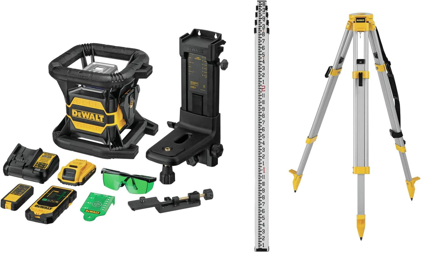 Dewalt DW080LGSK 20V Max* Tool Connect Green Tough Rotary Laser Kit