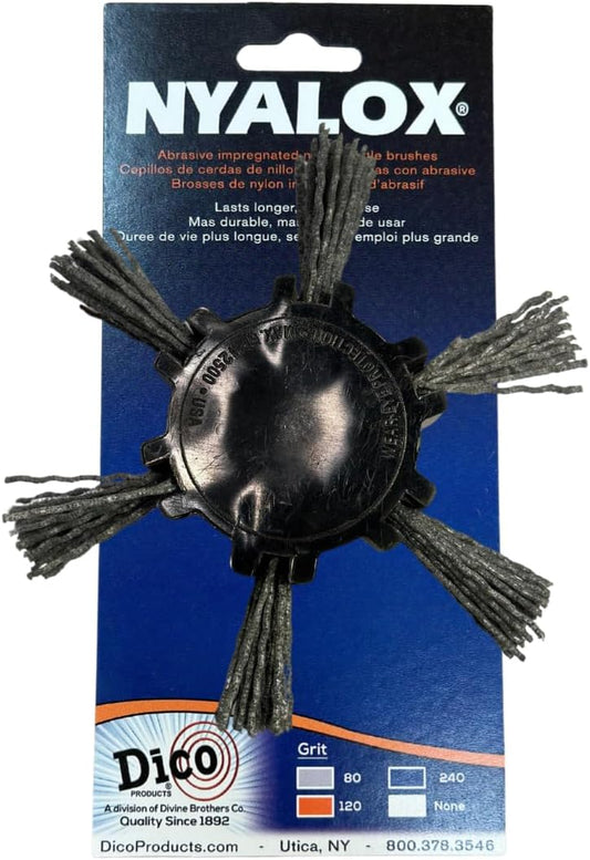 Dico 7200033 4" Extra Coarse Nyalox Flap Brush