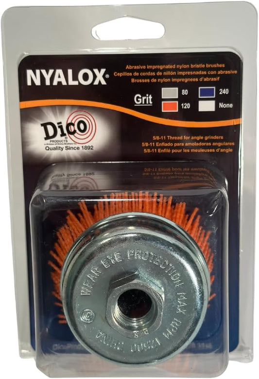 Dico 7200006 3" Diameter Power Brush, Orange