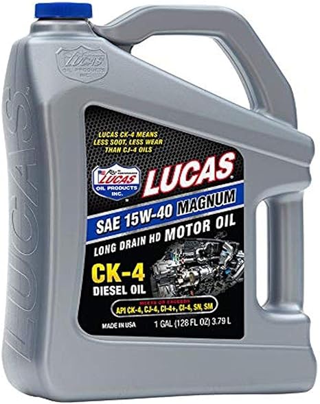 Lucas Oil 10287 SAE 15W-40 CK-4 Truck Oil/Gallon