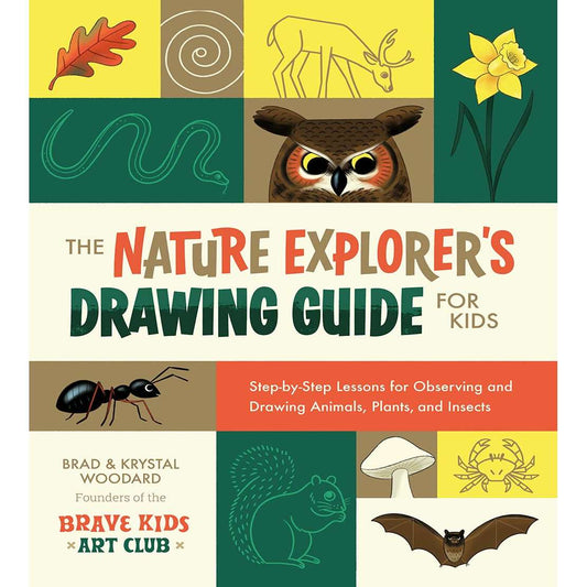 Paradise Clay IPS269 The Nature Explorer's Drawing Guide For Kids: Step-By-Step Lessons For Observing And Drawing Animals, Plants, And Insects - Book
