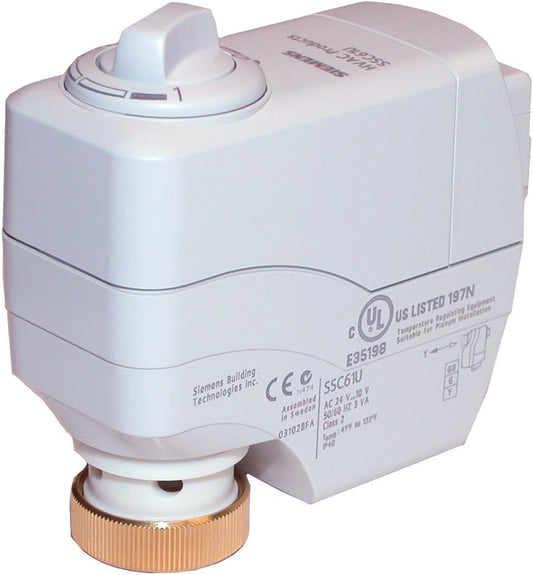 Siemens SSC81U MT SERIES ACTUATOR, 24 VAC, FLOATING CONTROL, NSR, 300N.