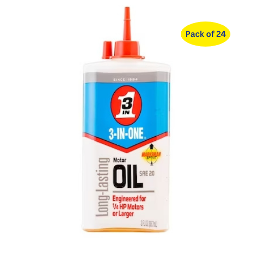 3-In-One (101456) 3 FL oz Liquid Motor Oil O/S 24Pk