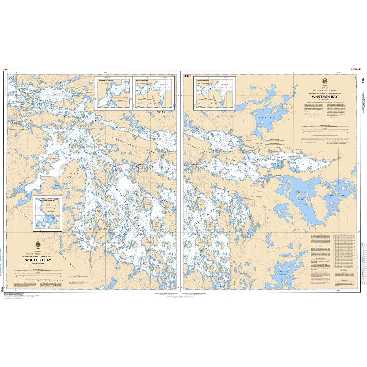 Paradise Clay CAN6213 CHS Chart Whitefish Bay