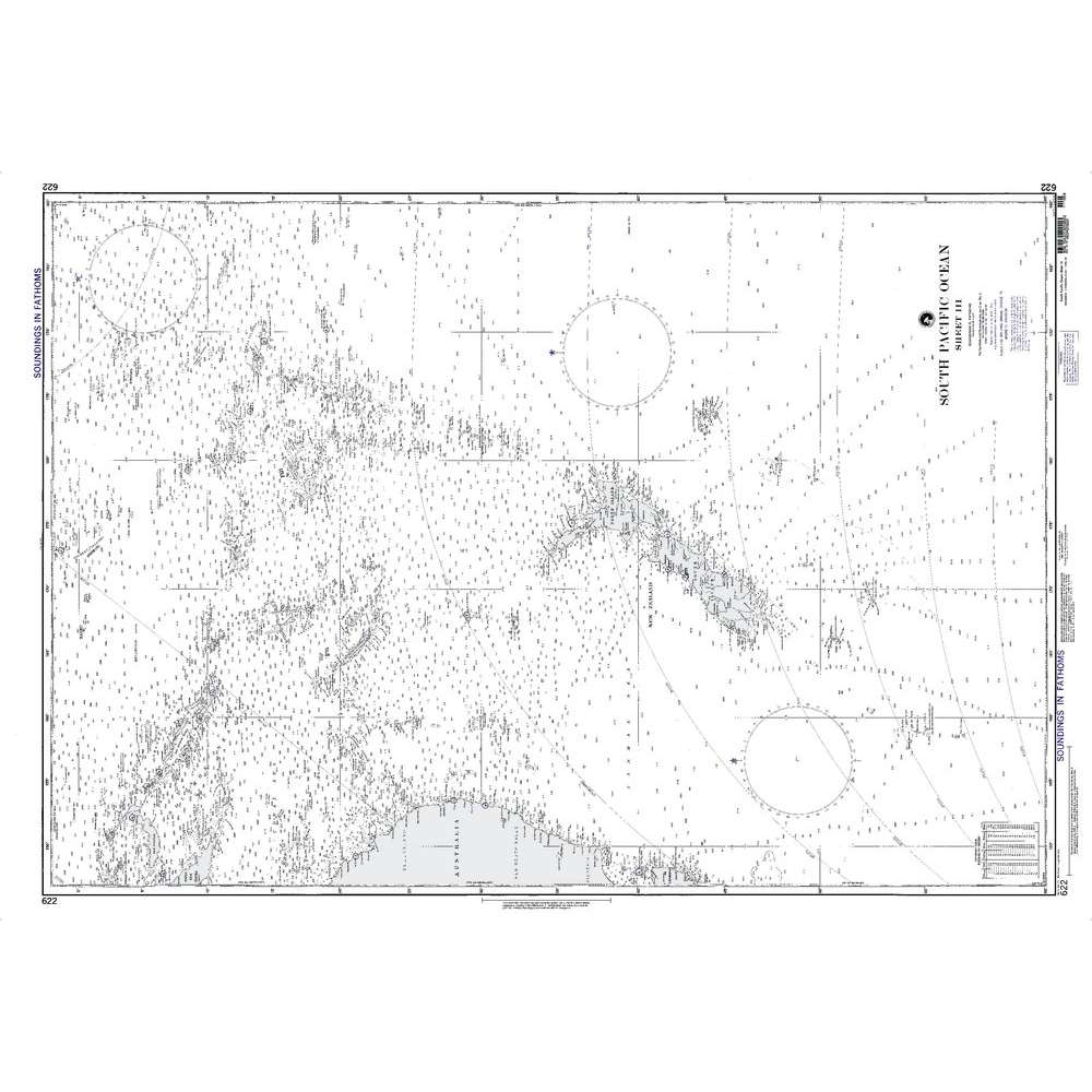 Paradise Clay NGA_622 NGA Chart South Pacific Ocean Sheet Iii